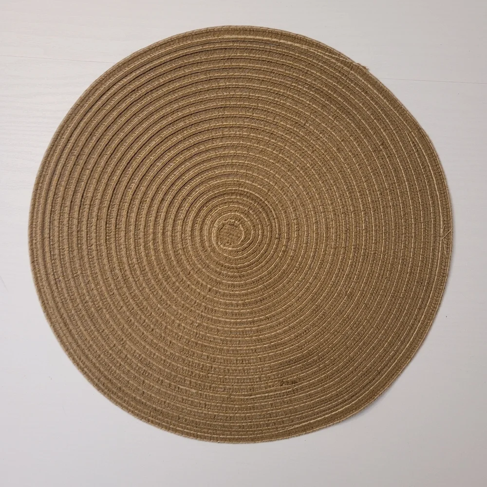 Set Of 4 Round Woven Braided Placemats 15